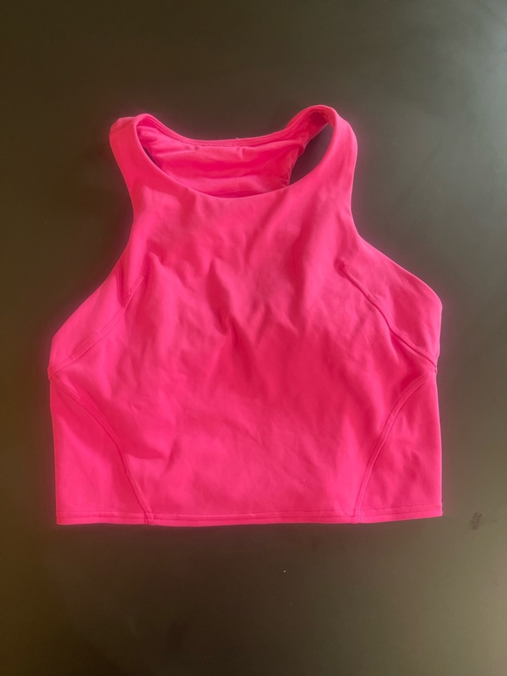 lululemon athletica Wunder Train Bra - Neon Pink High-Neck Tank Top